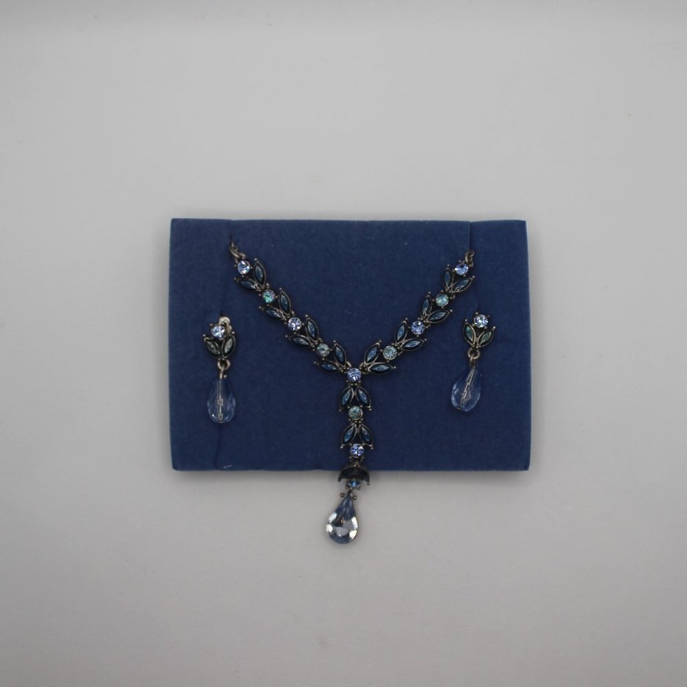 Avon Blue Necklace and Earrings